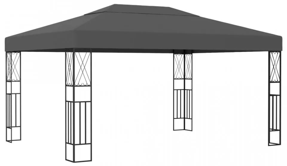 Pavilion, antracit, 3 x 4 m, material textil