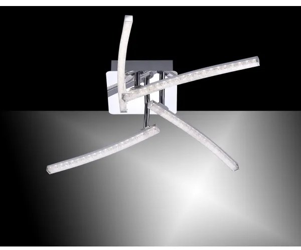 Lustră LED aplicată SIMON 4xLED/3W/230V crom lucios Leuchten Direkt 11291-17