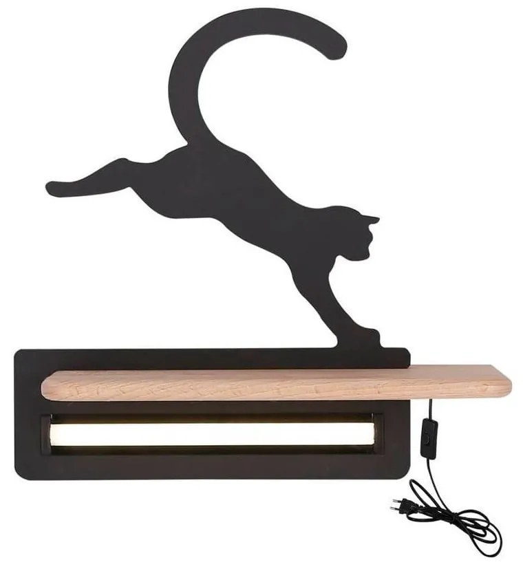 Corp de iluminat pentru copii negru Cat – Candellux Lighting