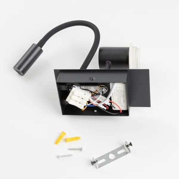 Lampă LED de perete Brilagi NUBILA 1xE27/25W/230V + LED/3W negru/verde