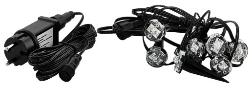 Instalație LED de Crăciun de exterior SPINETOLI 9xLED 10m IP65 alb cald Eglo 98184