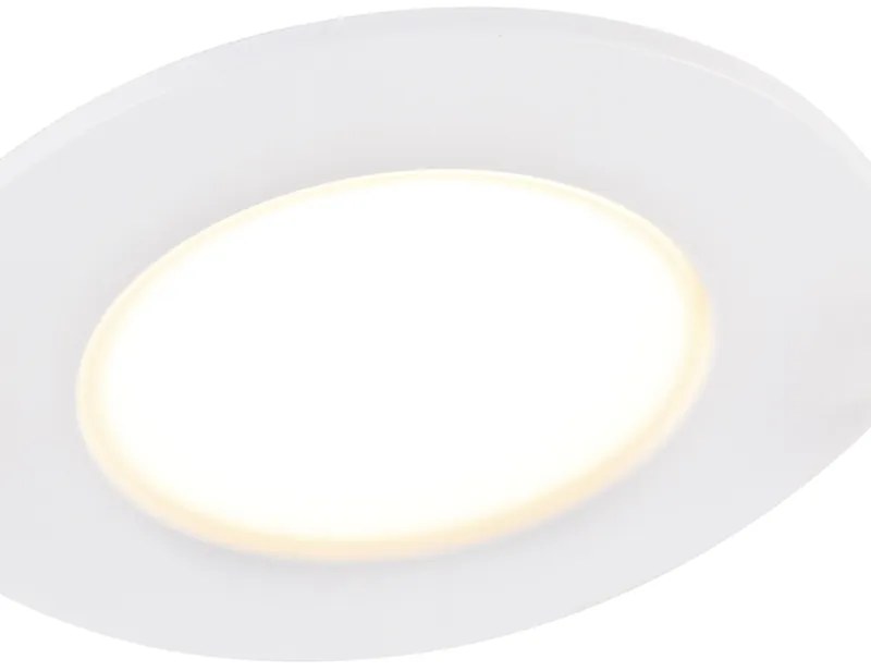 Set de 12 spoturi încastrate albe, incl. LED Dim to Warm 7W IP65 - Blanca