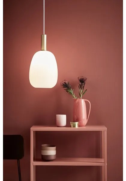 Nordlux - Candelabru pe cablu ALTON 1xE27/60W/230V alb/negru/alama