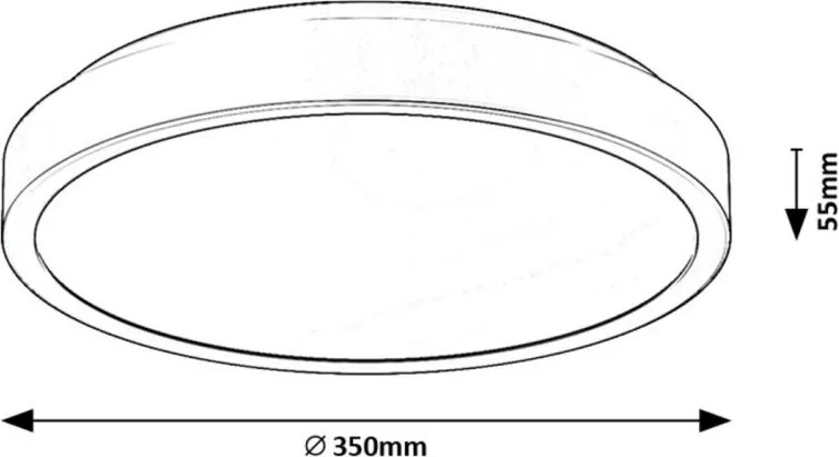 Plafoniera LED pentru baie IP44 Samira D-35cm