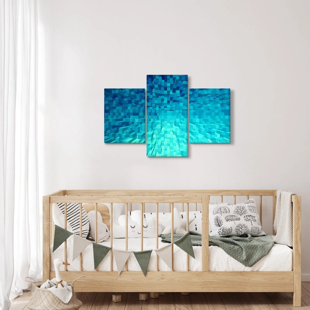 Tabloul - cuburi abstracte (90x60 cm)