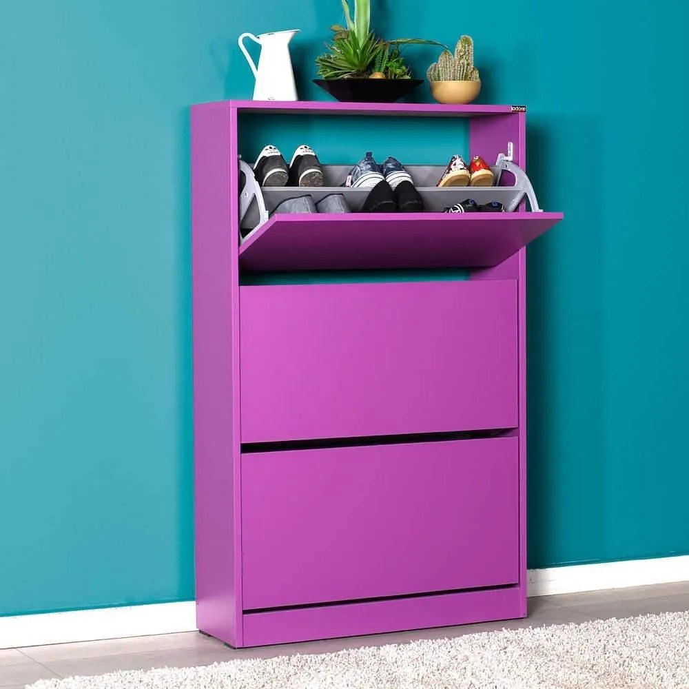 Pantofar Adore Mediu, 3 compartimente, capacitate 18 perechi incaltaminte, 73 x 119 x 26 cm