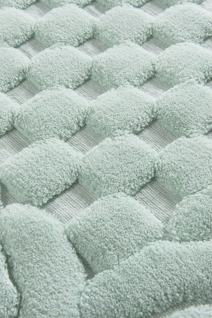 Set covorase de baie 2 piese, Chilai Home by Alessia, Bambi, Bumbac, Verde menta