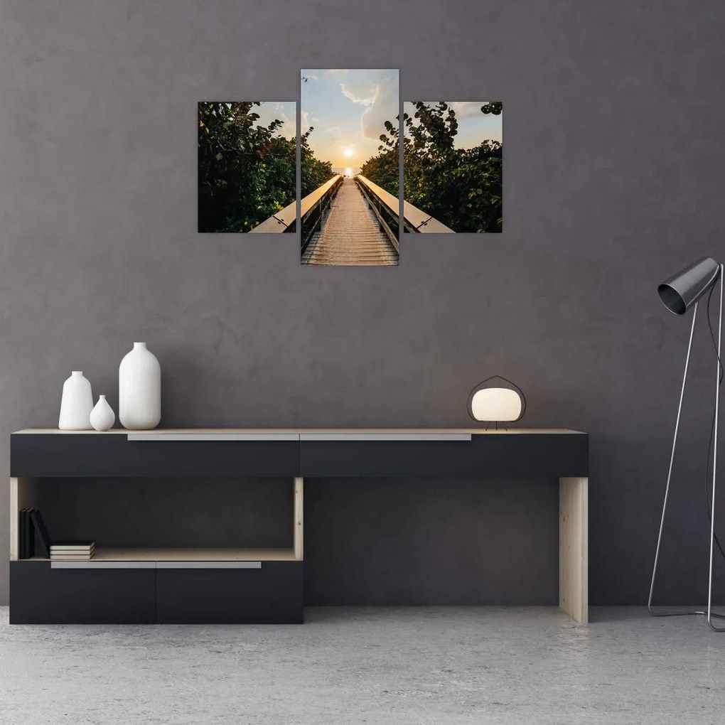 Tablou - drum spre soare (90x60 cm)