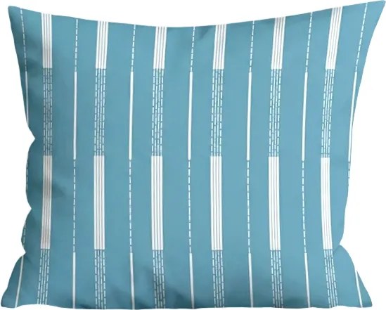 Fata de perna din microflanel STRIPELLE 40x50 cm, albastru