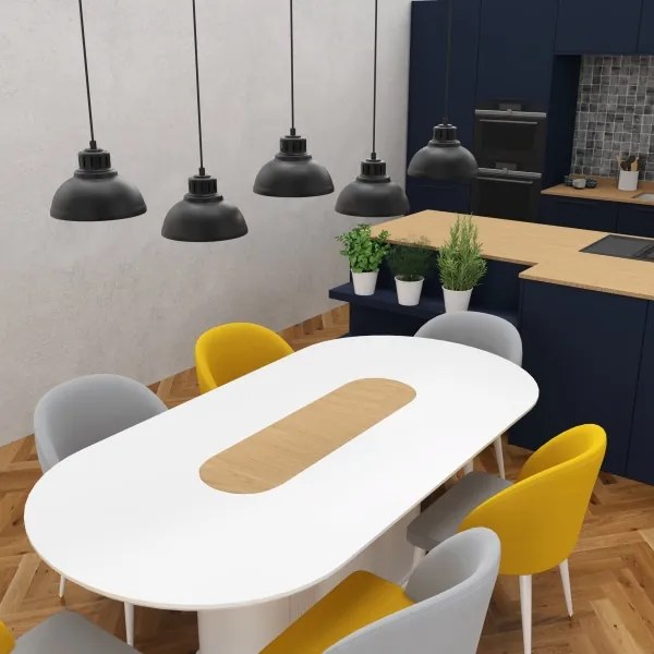 Lustră pe cablu SVEN 5xE27/15W/230V neagră