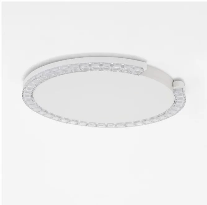 Plafoniera circulara aluminiu alb GREAMY D-46cm