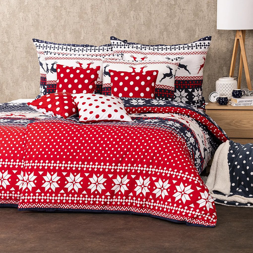 Lenjerie de pat din bumbac 4Home Blue nordic, 220 x 200 cm, 2 buc. 70 x 90 cm