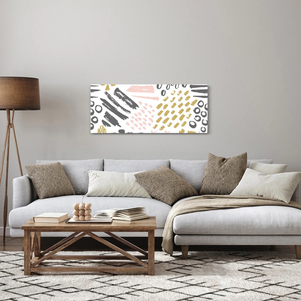 Tablou - Accidente vasculare cerebrale abstracte (120x50 cm)