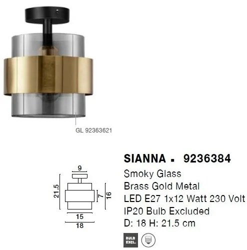 Plafoniera design modern SIANNA