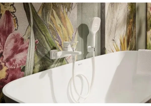 KFA Armatura 4524-010-44 - Baterie pentru cadă MALAGA, albă