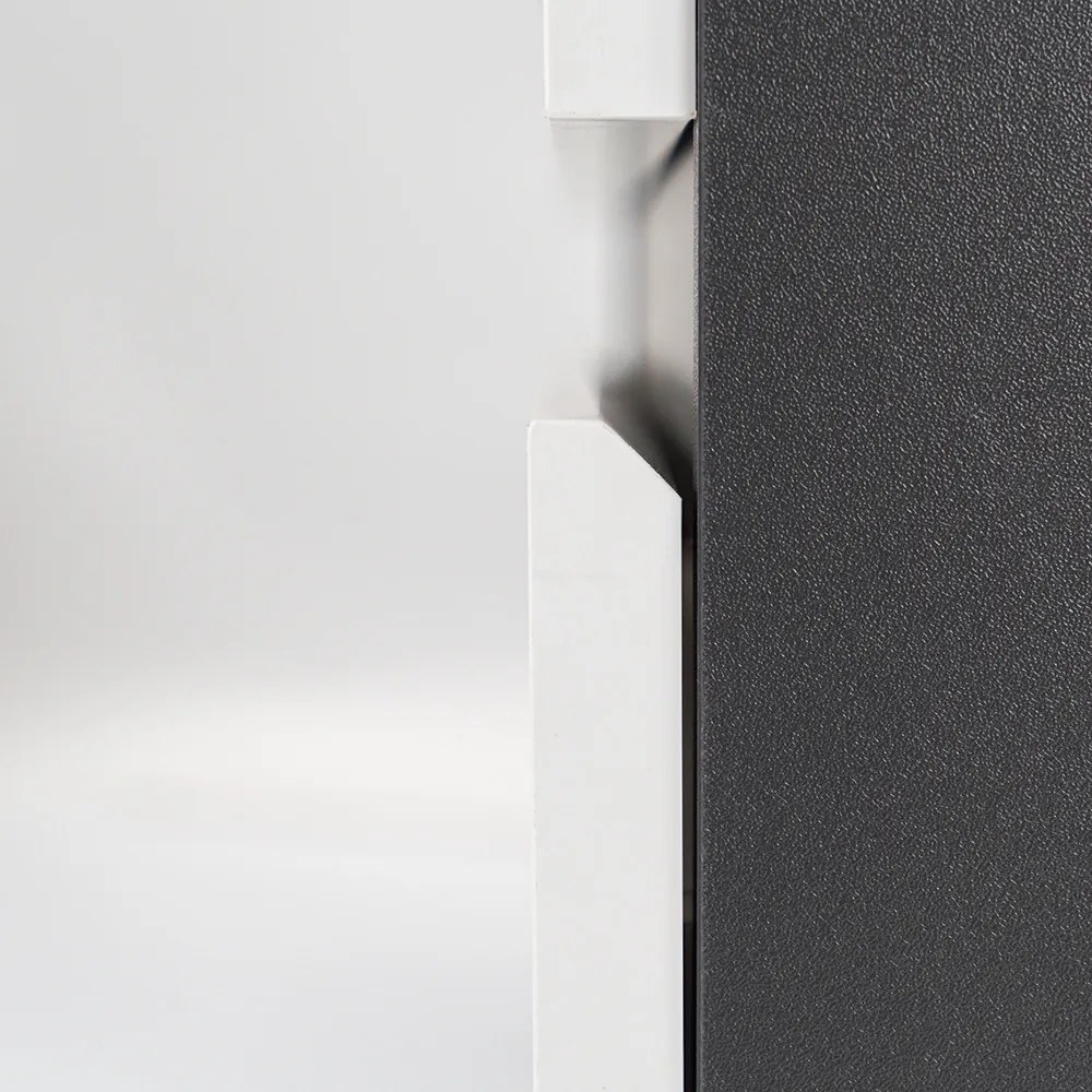 Mobilier complet de baie Vario Forte 60 antracit-alb