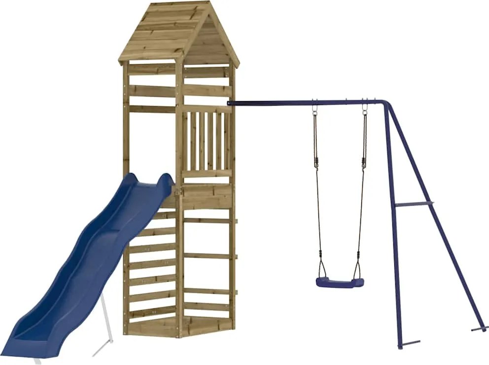 vidaXL Set de joacă pentru exterior, lemn de pin impregnat