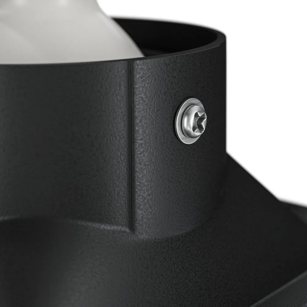 Spot incastrabil design tehnic Dot negru 11,2x11,2cm