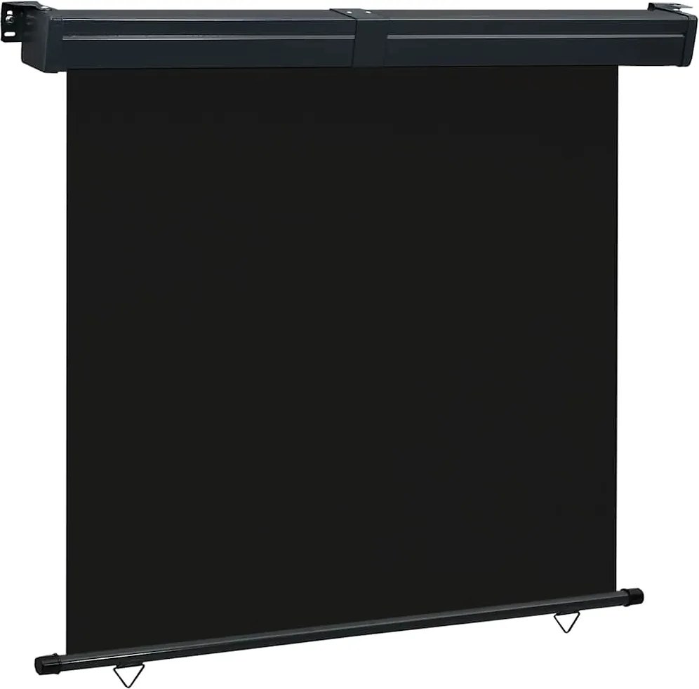 vidaXL Copertină laterală de balcon, negru, 170x250 cm