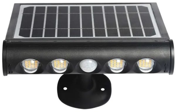 LED lampă solară de perete cu senzor LED/8W/3,7V IP65 3000K 4000 mAh