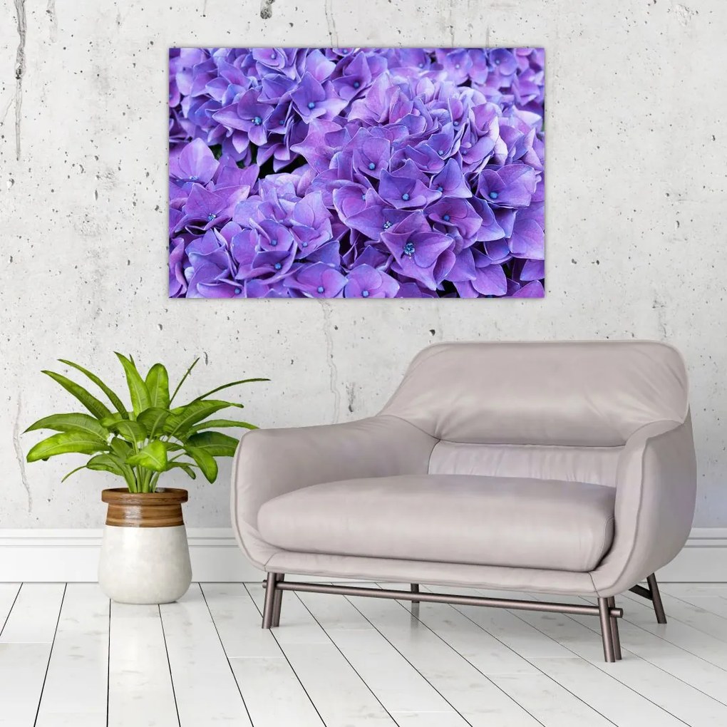 Tablou cu flori violete (90x60 cm)