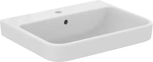 Lavoar suspendat Ideal Standard i.life B alb lucios 50 cm cu orificiu baterie si preaplin