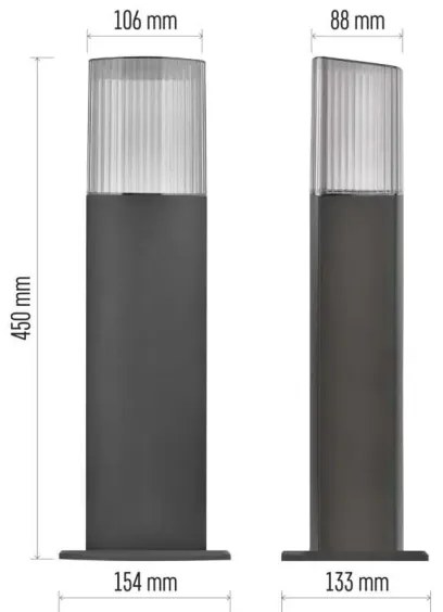 Lampă de exterior LANA 1xE27/25W/230V IP54 45 cm