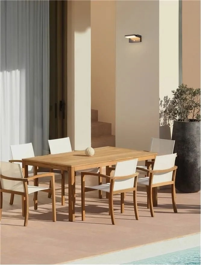 Aplica LED de exterior directionabila cu senzor solar IP54 GERBER