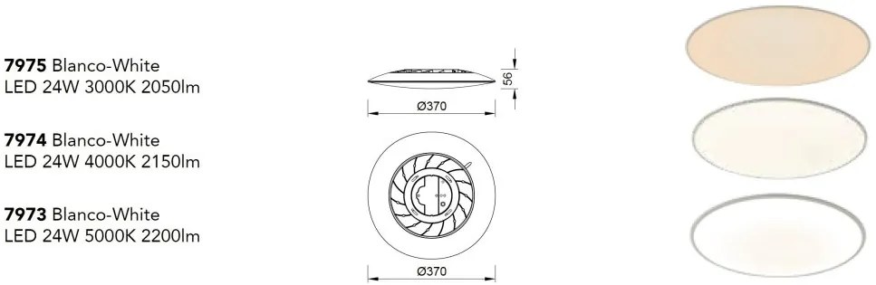 Plafoniera LED design minimalist SLIM 24W 3000k