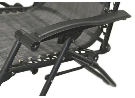 Scaun pliabil ajustabil antracit