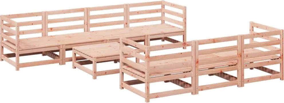 vidaXL Set canapele grădină, 8 piese, lemn masiv brad douglas
