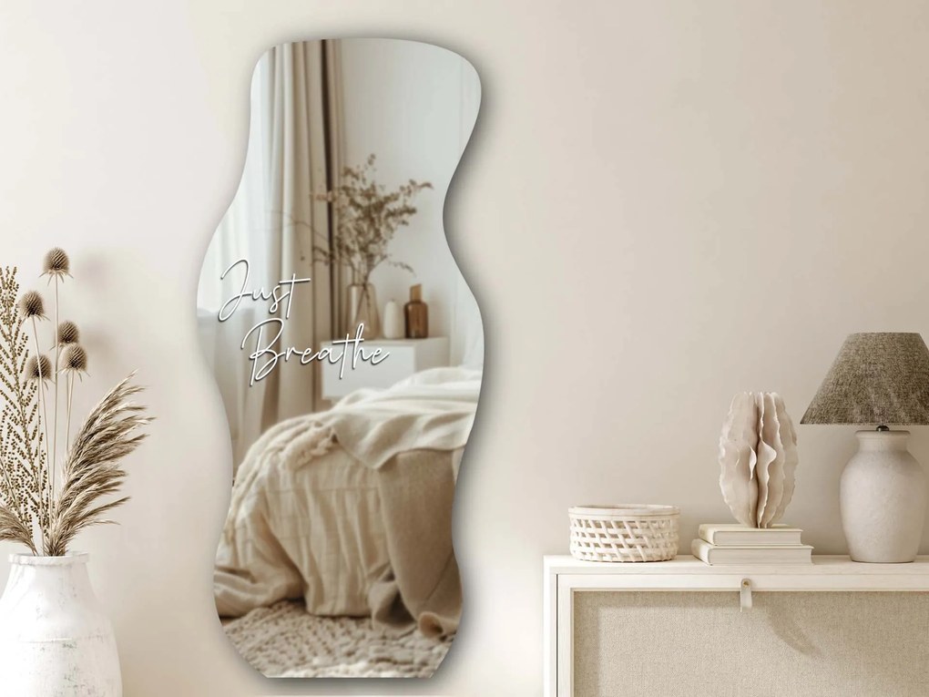 Autocolant pentru oglindă S28 – Just Breathe