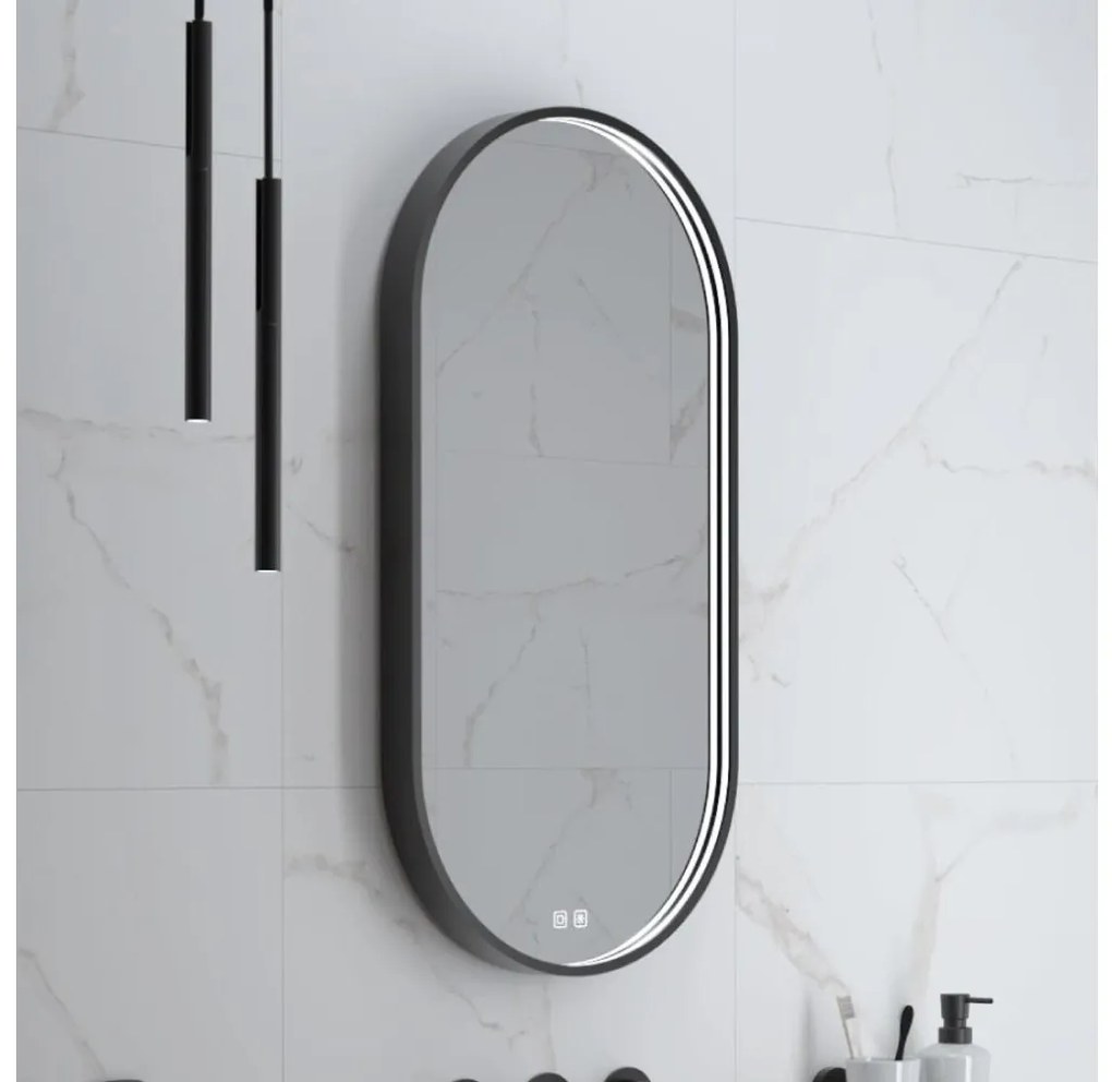 NIMCO ZPC 32002LVX-90-LED Oglindă de baie cu iluminare din spate 3000-6500K 80x40 cm IP44