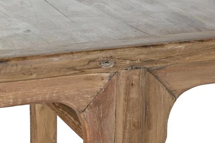Consolă din lemn de tec reciclat stil rustic cu patină vintage, „Avana”