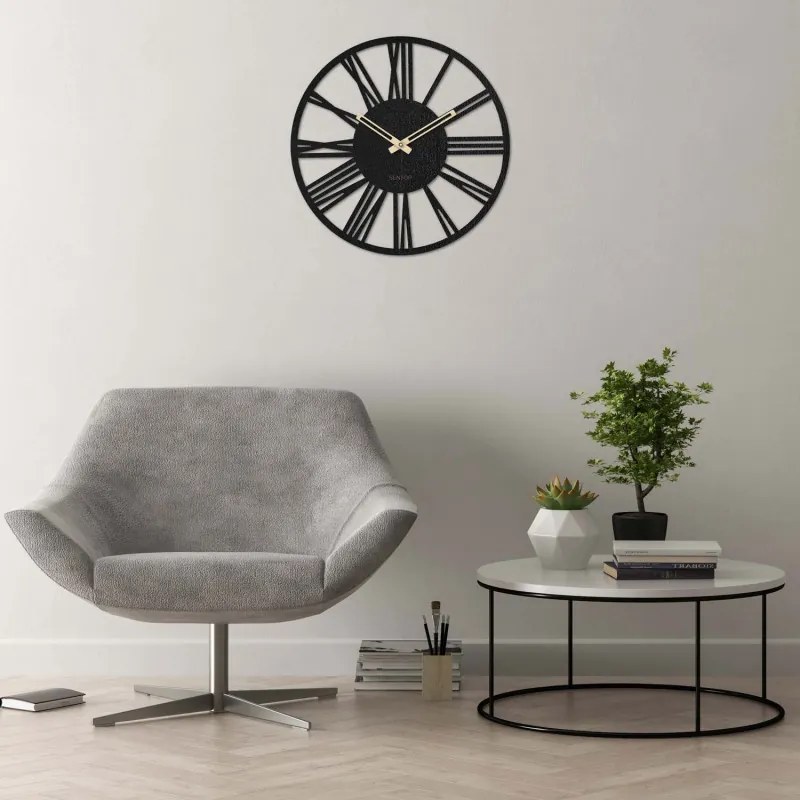 SENTOP | Ceas de perete roman modern din lemn - 30 până la 50 cm - ROMA