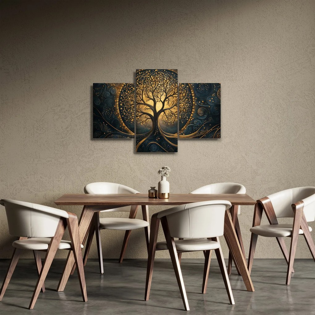Tablou – Arbore cu aură aurie (90x60 cm)