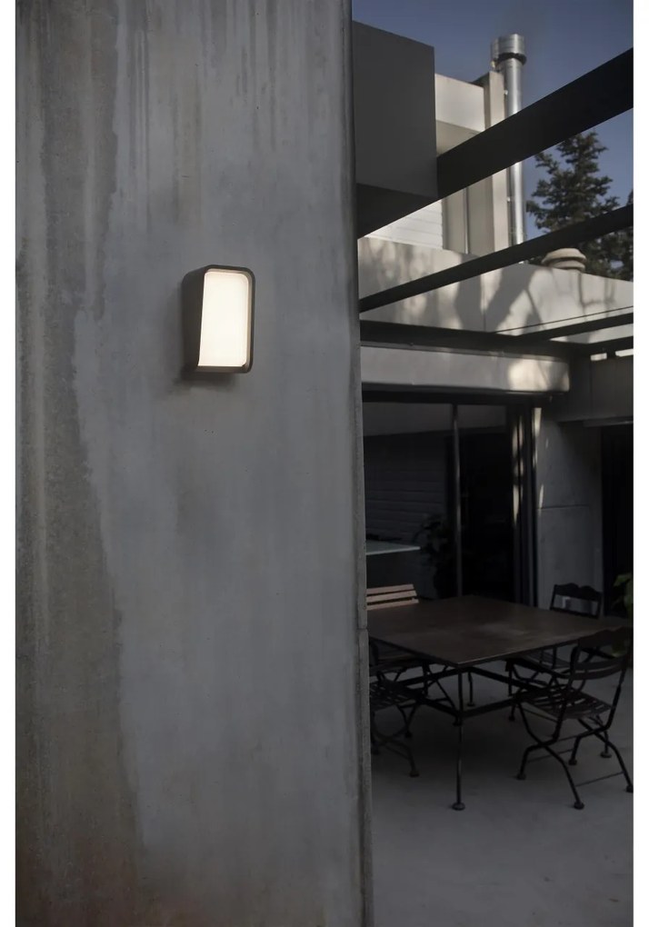 Aplica LED perete exterior design modern IP65 MASK gri