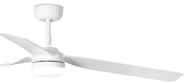 FARO 33814WT-20 - Ventilator de tavan LED dimabil PUNT M, LED 18W/230V, alb, Ø132 cm, WT + telecomandă