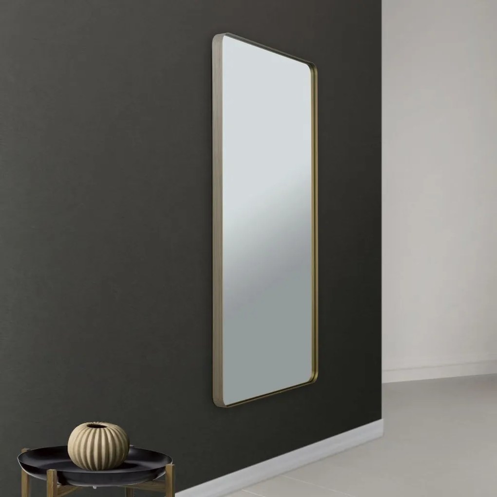 Oglinda decorativa design modern CARLO auriu 152-76cm