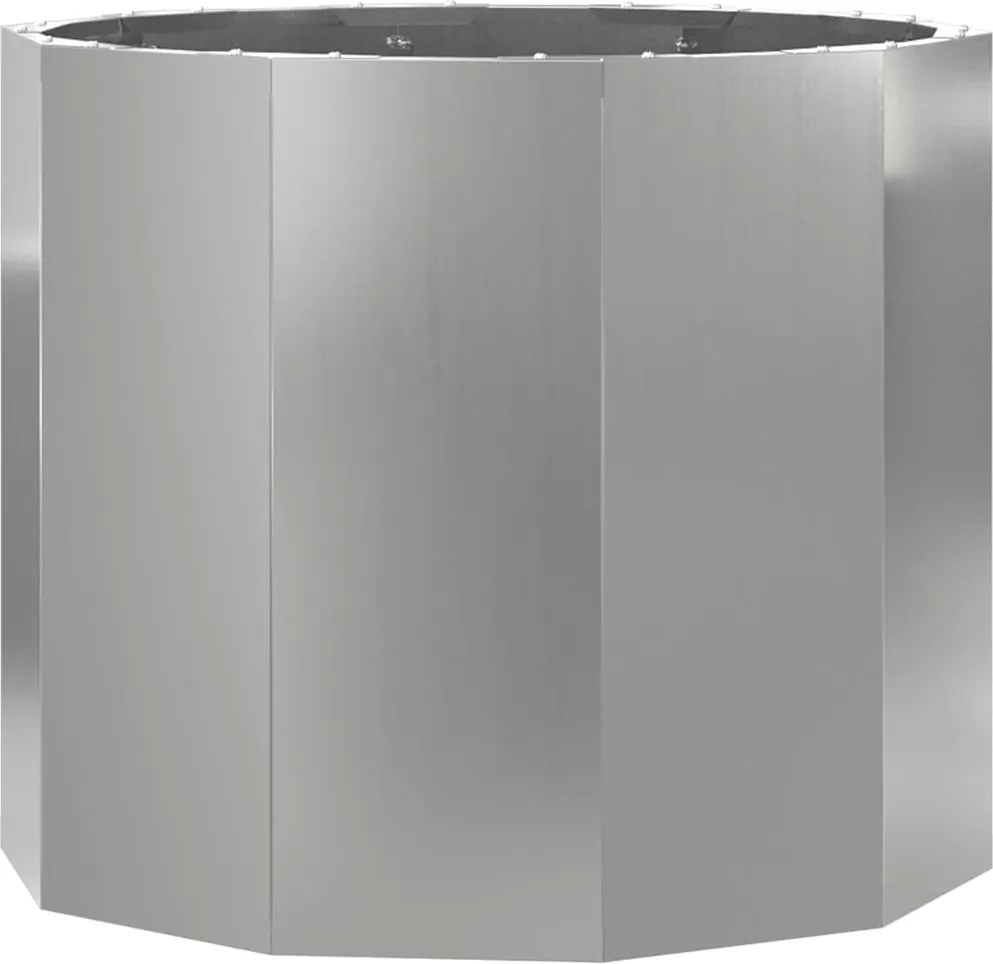 vidaXL Jardinieră Argintiu 60 x 60 x 50 cm Oțel Galvanizat