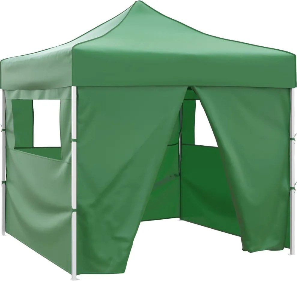 vidaXL 41468 Green Foldable Tent 3 x 3 m with 4 Walls