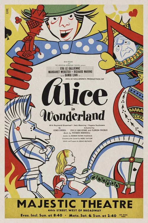 Ilustrație Alice in Wonderland, 1947