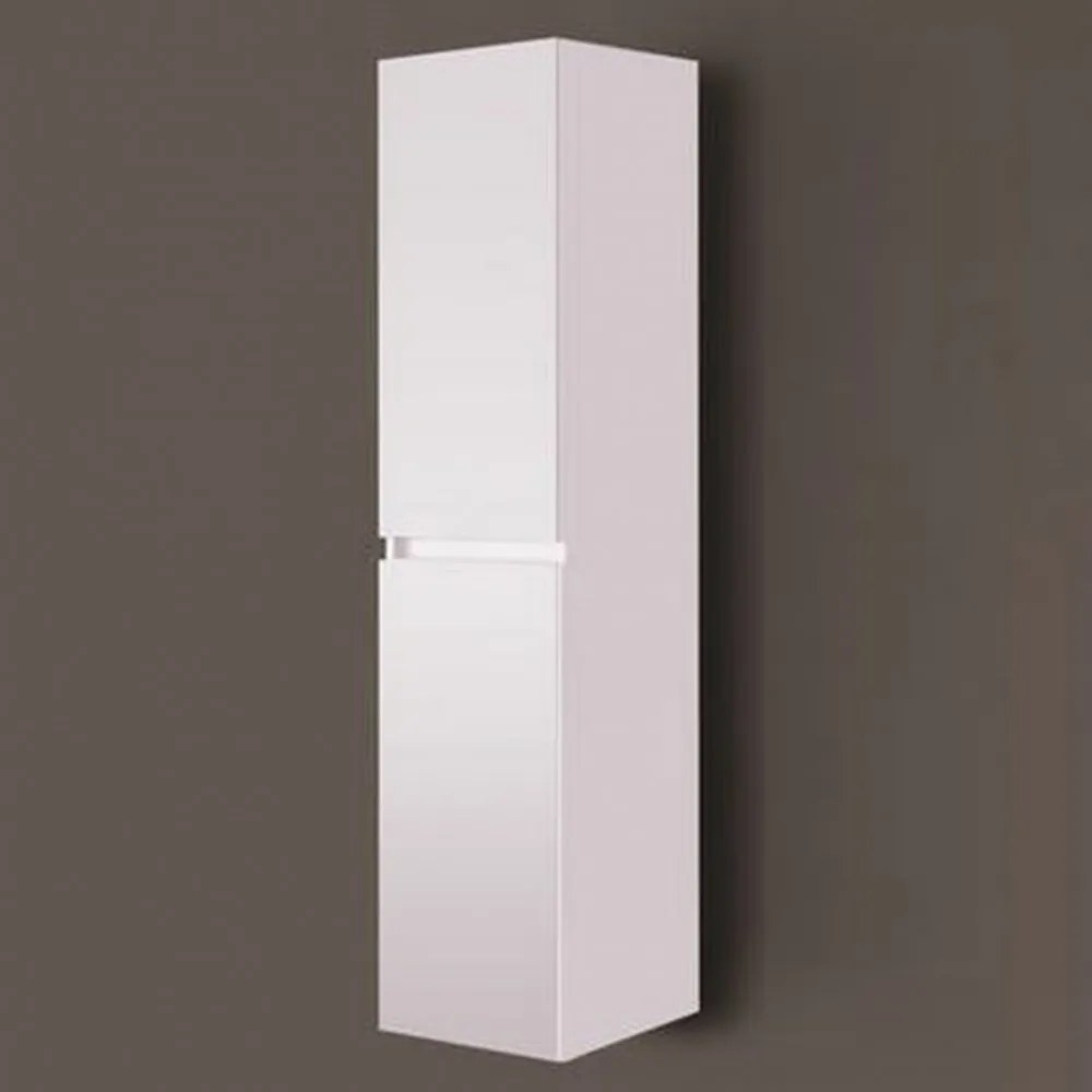 Dulap înalt Elois White, montat pe perete