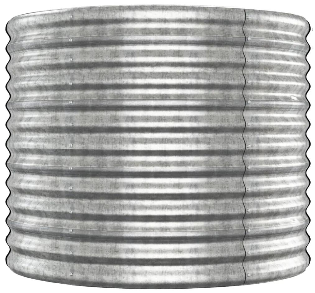 Jardiniera argintiu 620x80x68 cm otel vopsit electrostatic 1, Argintiu, 620 x 80 x 68 cm