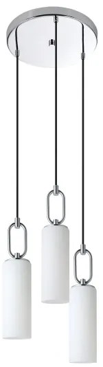 Lustră pe cablu Eglo 390128 MAJANA 3xE27/40W/230V crom lucios