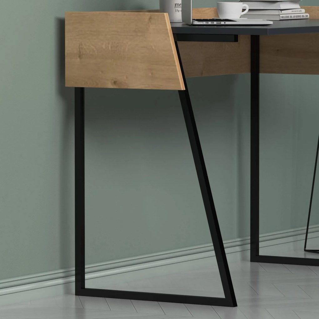 Birou Rone - Anthracite, Oak