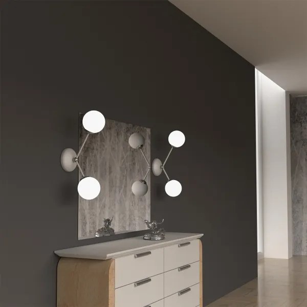 Aplică JOY 2xE14/40W/230V alb/crom lucios