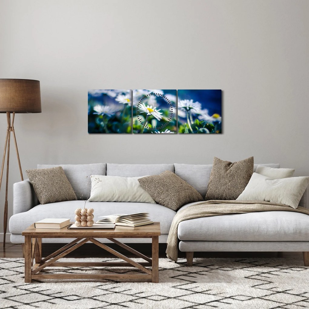 Tablou - Margarete (cu ceas) (90x30 cm)