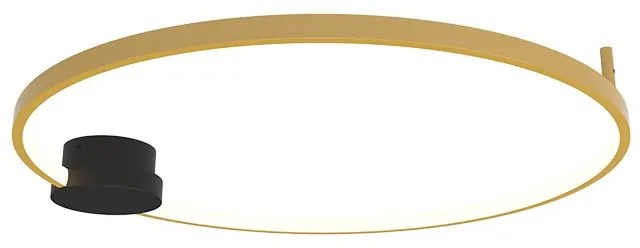 Lustra aplicata LED design inelar Ring auriu, 60cm