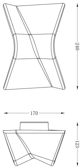 Aplică LED dimabilă Deko-Light 341222 FLY LED/4W/230V 3000K alb